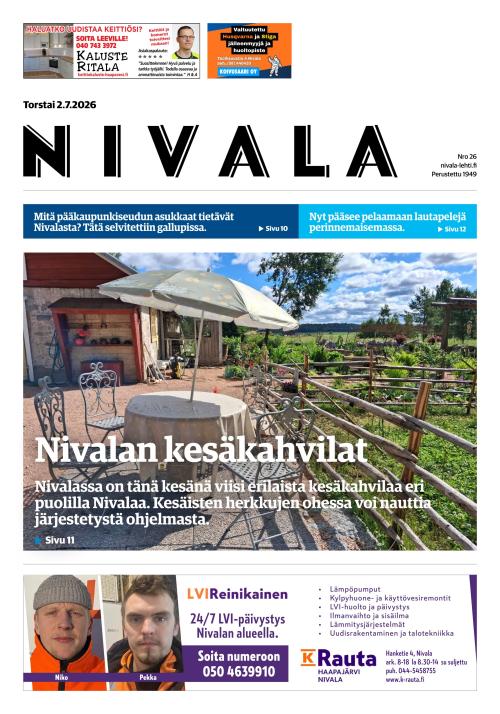 Nivala-lehti 2.7.2026