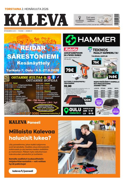 Kaleva 2.7.2026