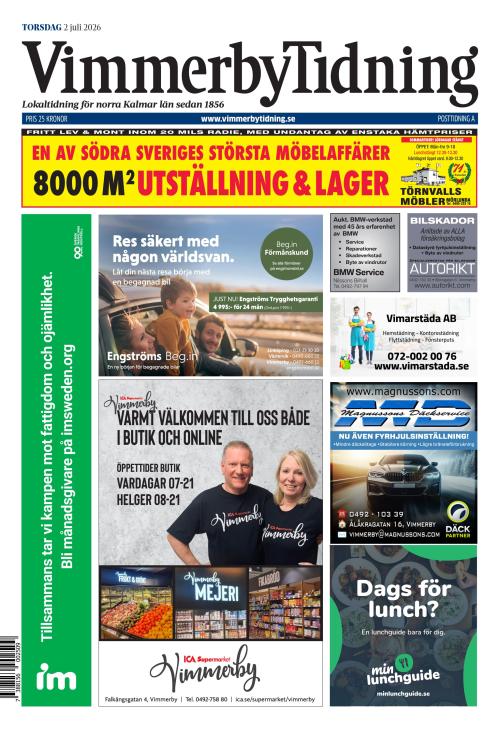 Vimmerby Tidning / Kinda-Posten 2.7.2026