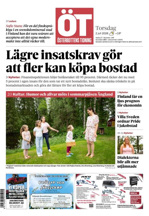 Österbottens Tidning 2.7.2026