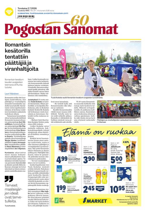 Pogostan Sanomat 2.7.2026