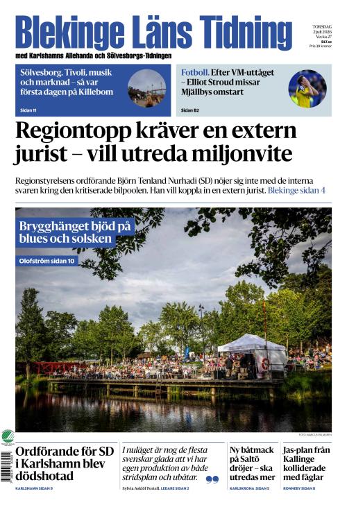 Blekinge Läns Tidning 2.7.2026