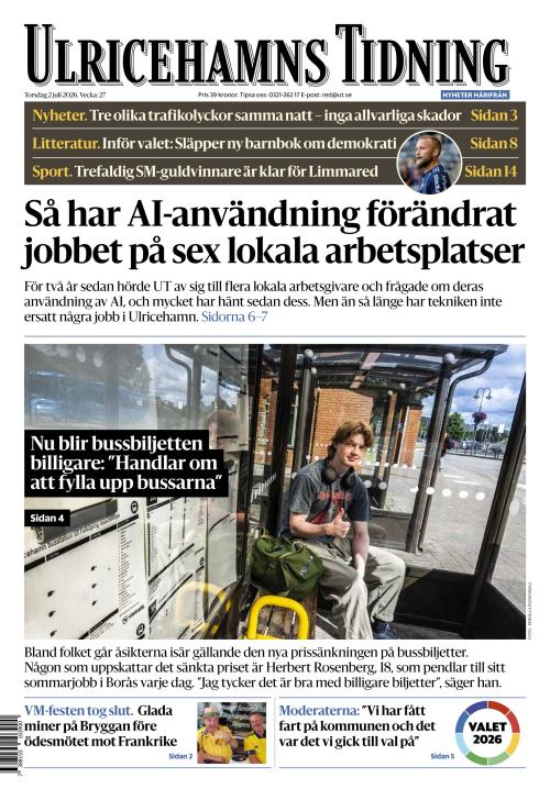 Ulricehamns Tidning 2.7.2026