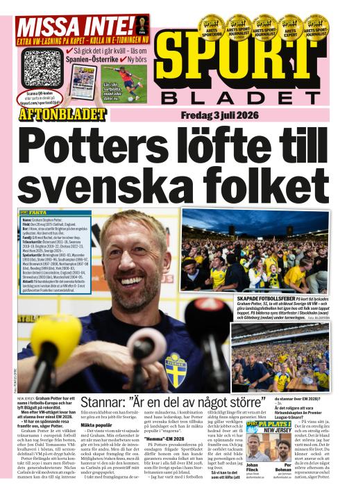 Aftonbladet Sportbladet 3.7.2026