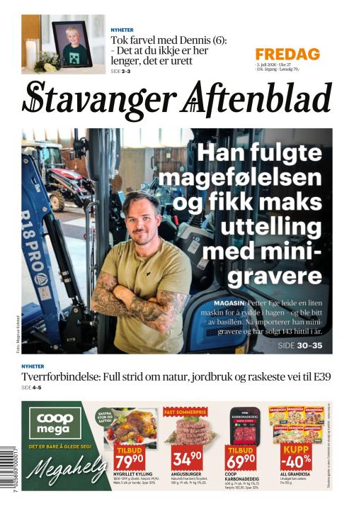Stavanger Aftenblad 3.7.2026