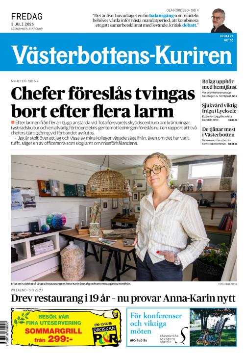 Västerbottens-Kuriren (SE) 3.7.2026