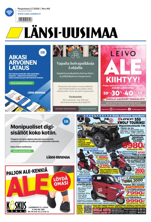 Länsi-Uusimaa 3.7.2026