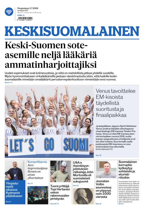 Keskisuomalainen 3.7.2026