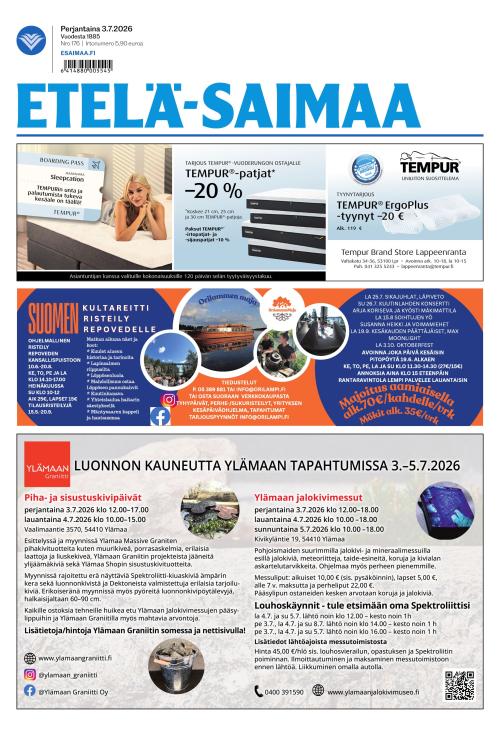 Etelä-Saimaa 3.7.2026