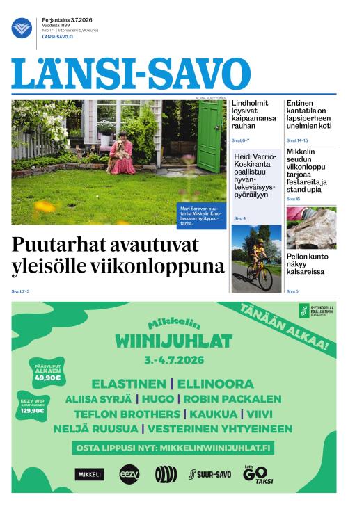 Länsi-Savo 3.7.2026