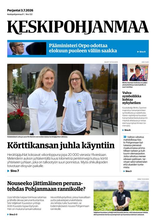 Keskipohjanmaa 3.7.2026