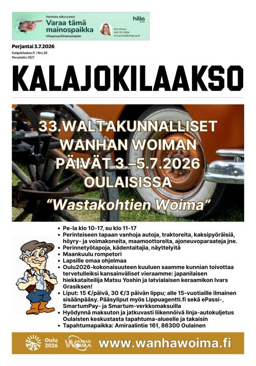 Kalajokilaakso ja Kalajaska 3.7.2026