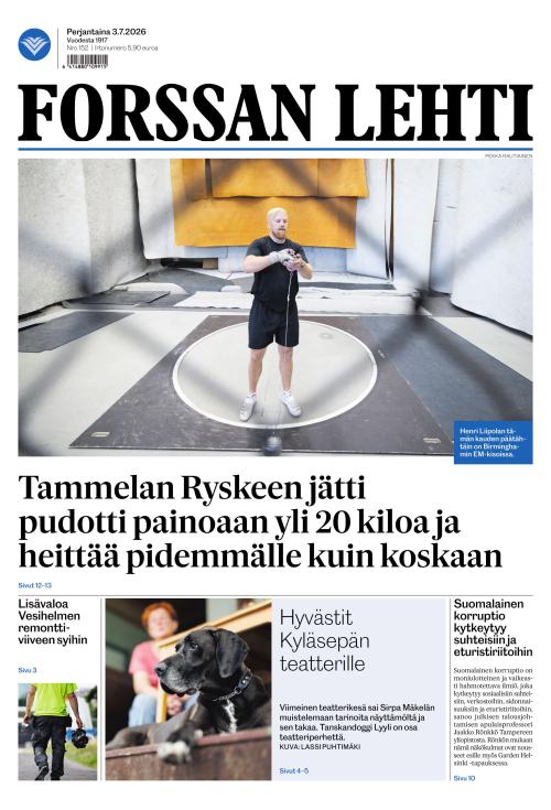 Forssan Lehti 3.7.2026
