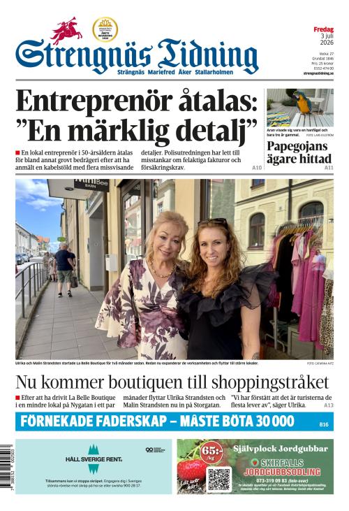 Strengnäs Tidning 3.7.2026