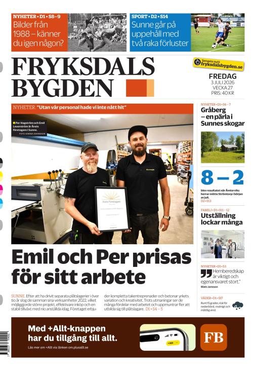 Fryksdals-Bygden 3.7.2026