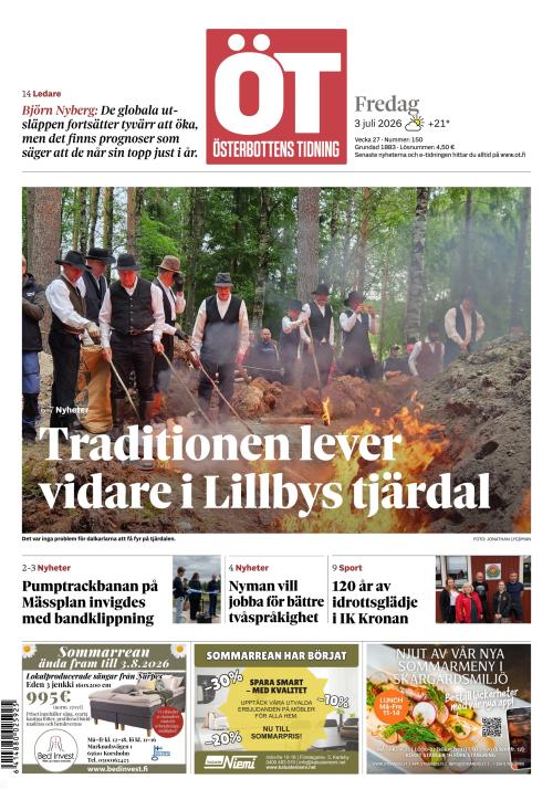 Österbottens Tidning 3.7.2026