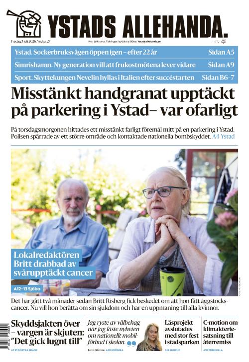 Ystads Allehanda 3.7.2026