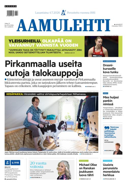 Aamulehti 4.7.2026