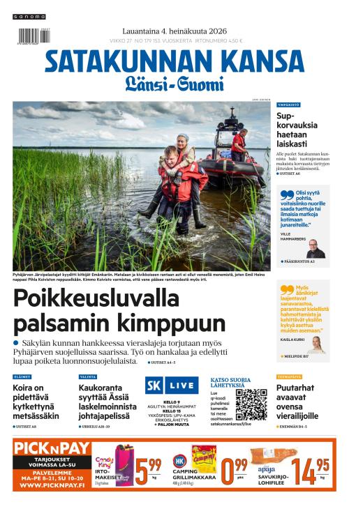 Satakunnan Kansa Länsi-Suomi 4.7.2026
