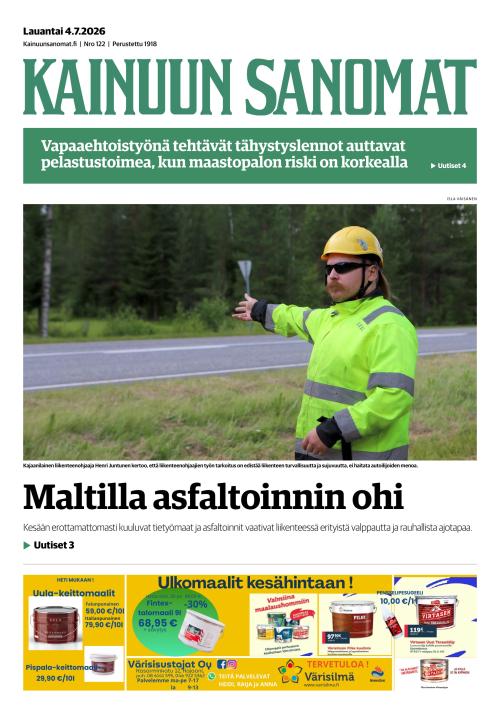 Kainuun Sanomat 4.7.2026