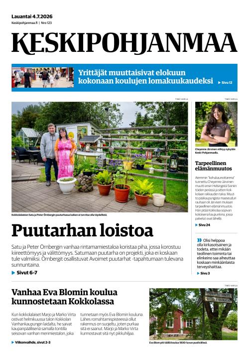 Keskipohjanmaa 4.7.2026
