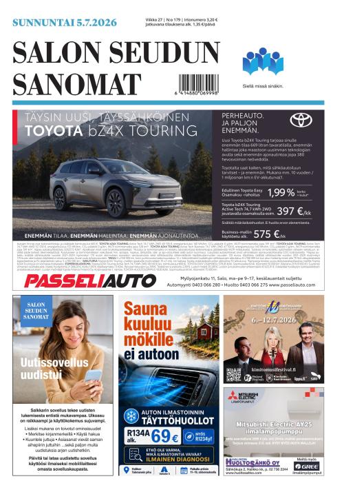 Salon Seudun Sanomat 5.7.2026