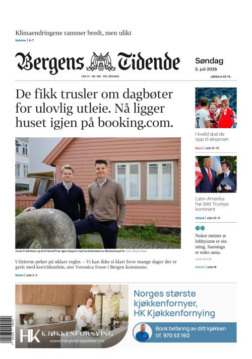 Bergens Tidende 5.7.2026