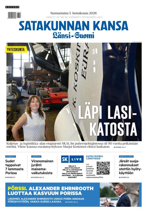 Satakunnan Kansa Länsi-Suomi 5.7.2026
