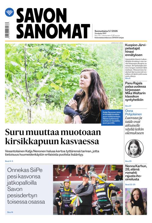 Savon Sanomat 5.7.2026