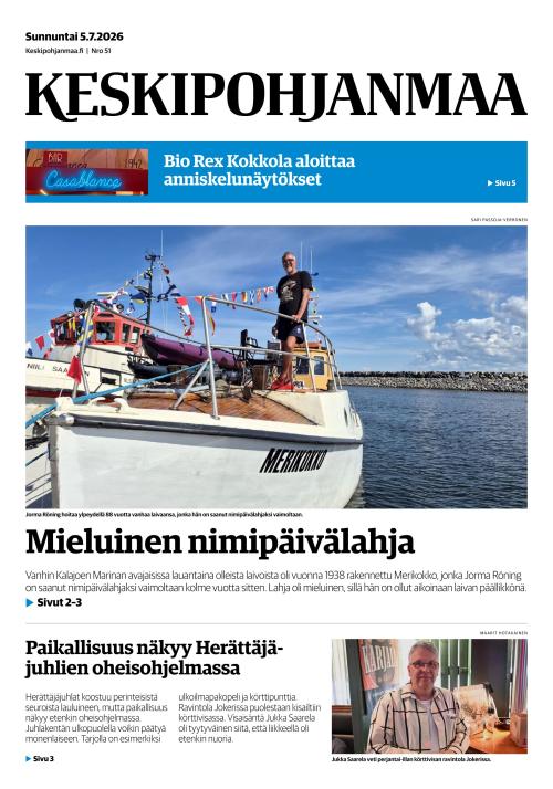Keskipohjanmaa 5.7.2026