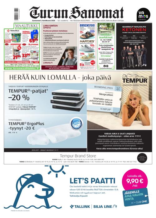 Turun Sanomat 5.7.2026