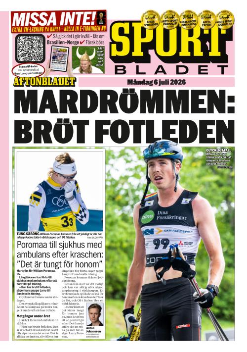 Aftonbladet Sportbladet 6.7.2026