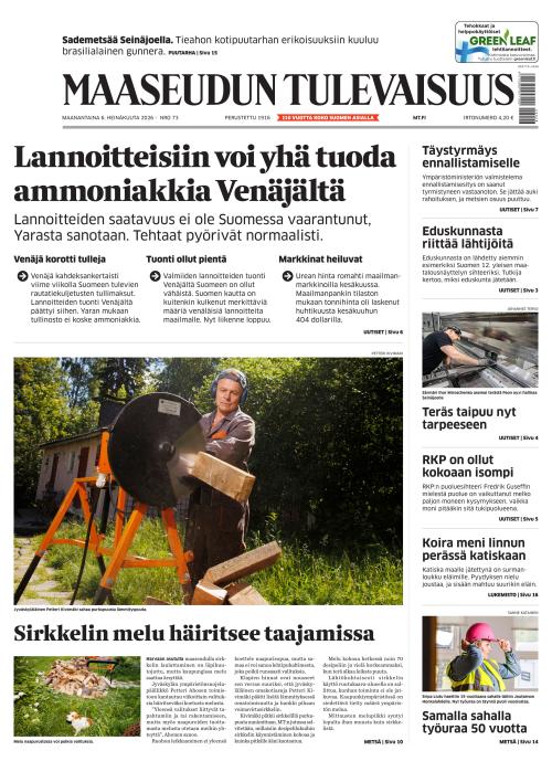 Maaseudun Tulevaisuus 6.7.2026