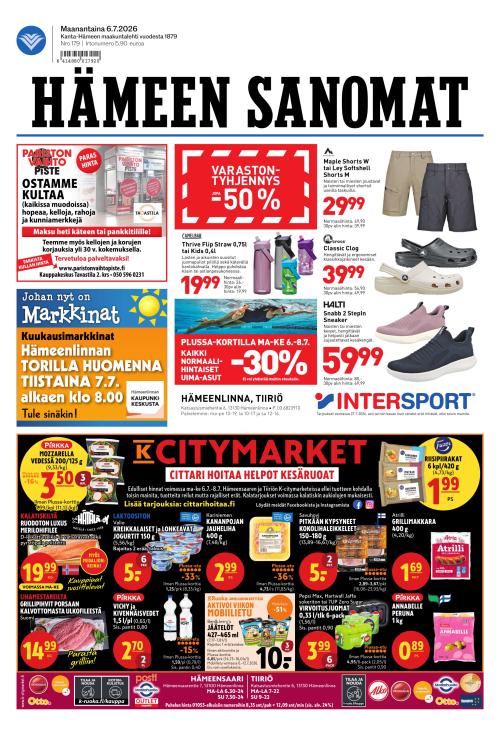 Hämeen Sanomat 6.7.2026