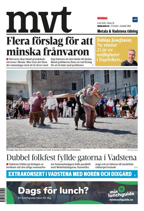 Motala Vadstena Tidning 6.7.2026