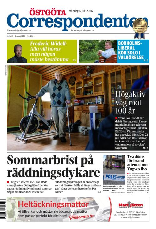 Östgöta Correspondenten 6.7.2026