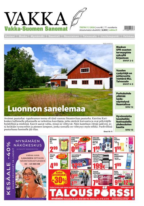 Vakka-Suomen Sanomat 7.7.2026