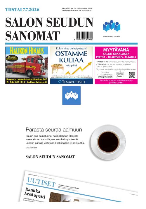 Salon Seudun Sanomat 7.7.2026