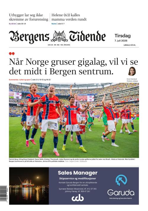 Bergens Tidende 7.7.2026