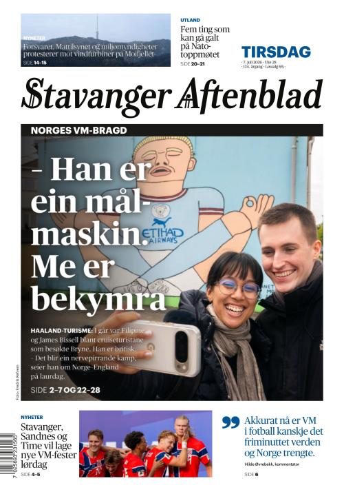 Stavanger Aftenblad 7.7.2026