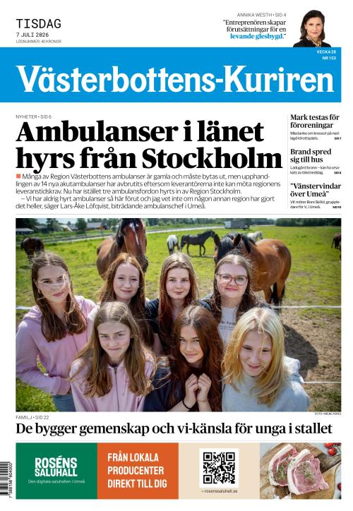 Västerbottens-Kuriren (SE) 7.7.2026