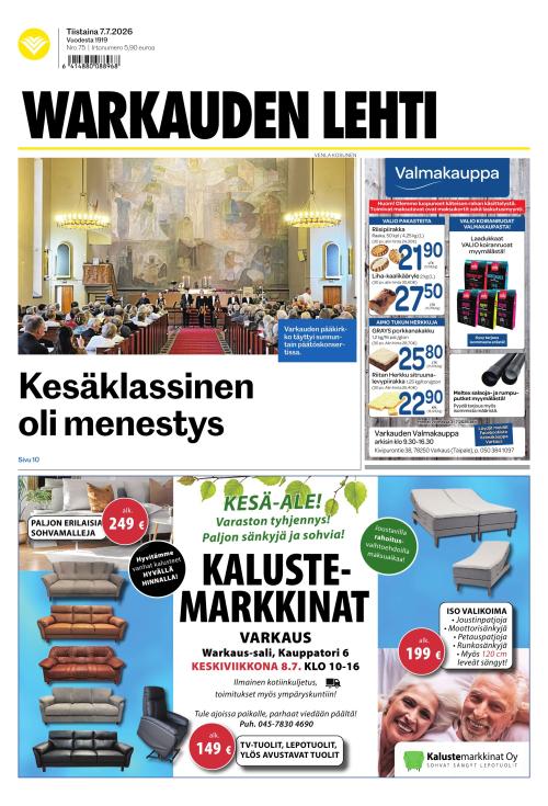 Warkauden Lehti 7.7.2026