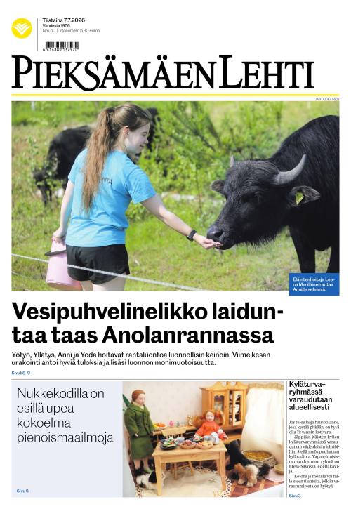 Pieksämäen lehti 7.7.2026