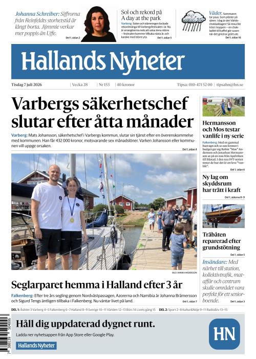 Hallands Nyheter 7.7.2026