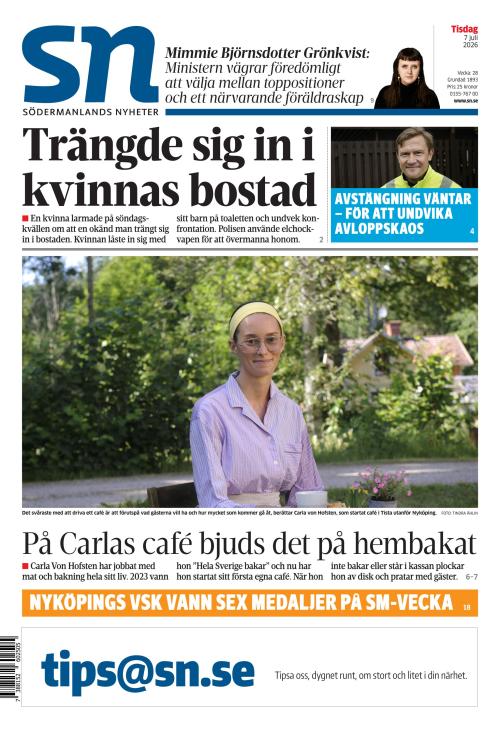 Södermanlands Nyheter 7.7.2026