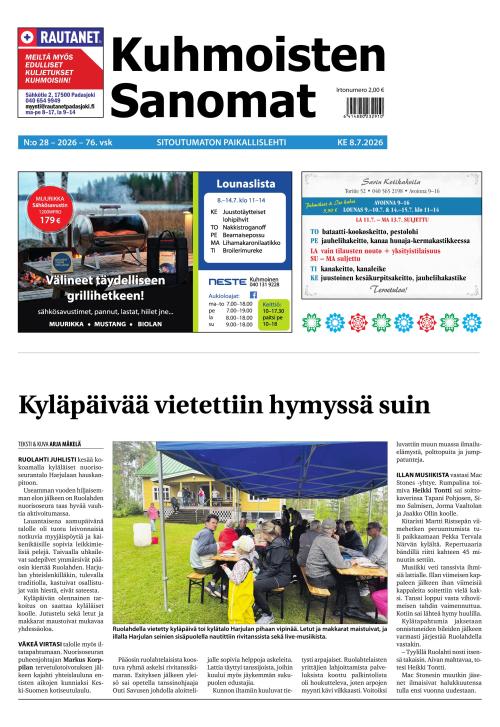 Kuhmoisten Sanomat 28/2026