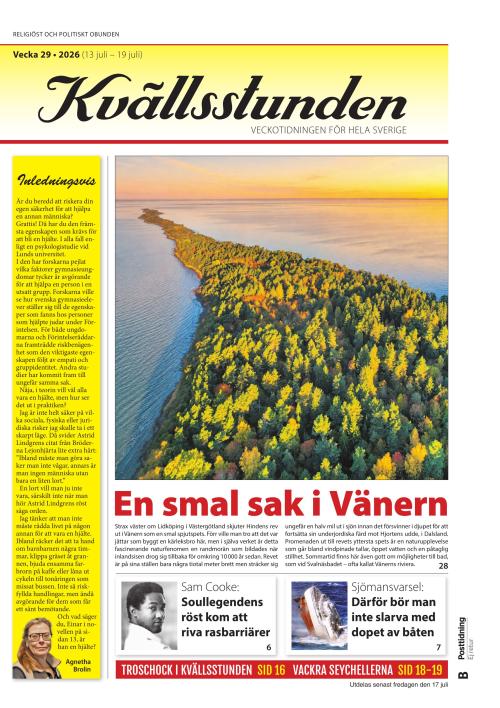Kvällsstunden 29/2026