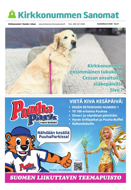 Kirkkonummen Sanomat 8.7.2026