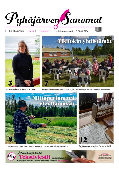 Pyhäjärven Sanomat 8.7.2026