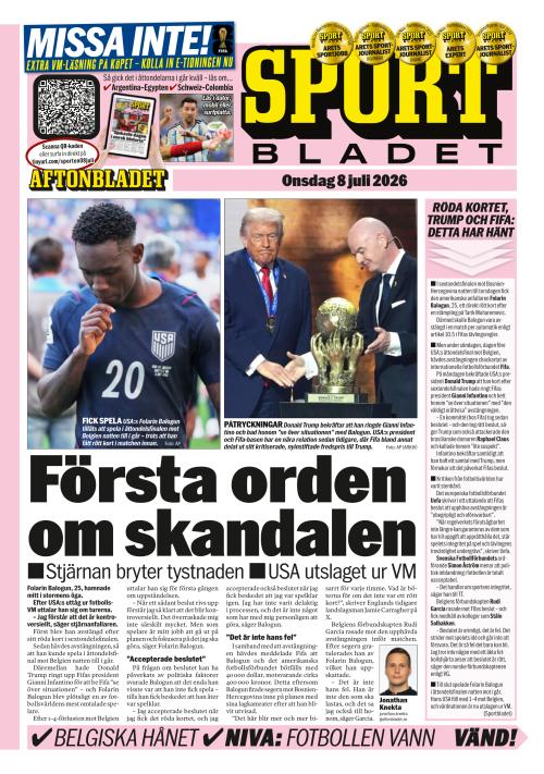 Aftonbladet Sportbladet 8.7.2026